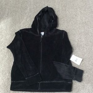 Girls dn velour jacket
